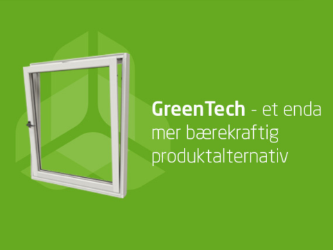 Bilde som illustrerer og promoterer greentech fra Nordan - et bærekraftig vindu.